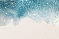 Winter sky background, blue glitter design with stars