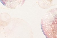 Aesthetic pink background, design in watercolor & glitter