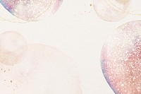 Aesthetic pink background, design in watercolor & glitter psd