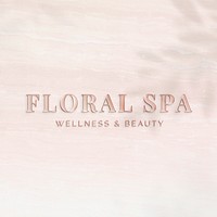 3D metallic logo effect, shiny rose gold design for spa business psd