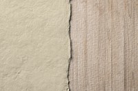 Ripped paper wooden border on handmade textured background