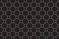 Geometric pattern background, black hexagon