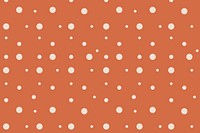 Aesthetic pattern background, orange polka dot