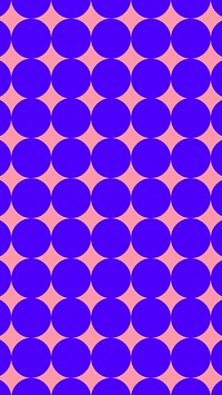 Geometric pattern iPhone wallpaper, blue circle