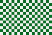 Green check pattern background, square geometric design