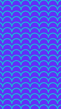 Blue fish scale pattern iPhone wallpaper, abstract design