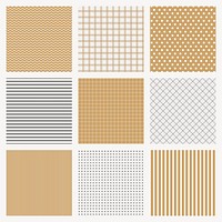 Simple pattern background, brown design psd