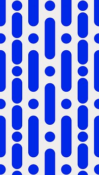 Geometric blue phone wallpaper, abstract design