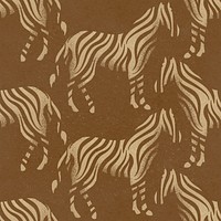 Brown zebra pattern background, wild animal stamp psd