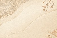 Sand background, dried flower design psd