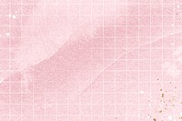 Pink watercolor background, simple grid design vector