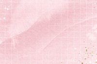 Pink watercolor background, simple grid design