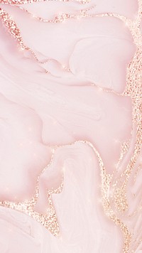 Aesthetic pink mobile wallpaper, gold glitter design
