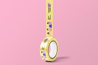 Tape mockup, International Women's Day design psd