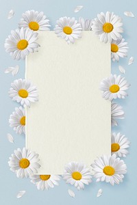 Aesthetic floral frame, botanical psd design