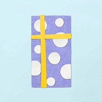 Birthday gift collage element, paper craft design vector