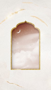 Gold Islamic mobile wallpaper design