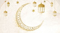 Gold Islamic desktop wallpaper design