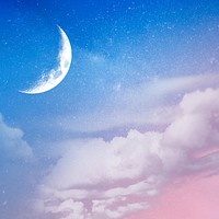 Festive Ramadan moon background design psd