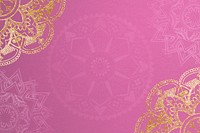 Gold Ramadan mandala frame background design