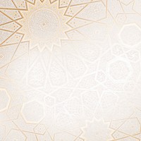 Gold Islamic design pattern background