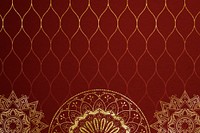 Gold Ramadan border, mandala background design psd