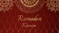 Ramadan Kareem presentation template, Islamic design vector
