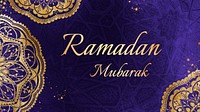 Ramadan Mubarak hd wallpaper template, festive design, psd