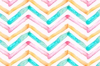 Aesthetic watercolor background, gradient chevron design vector