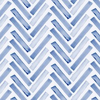 Chevron seamless pattern, indigo blue watercolor design vector