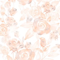 Rose flower background, seamless pattern watercolor graphic vector