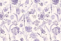 Floral background, watercolor purple flower graphic psd