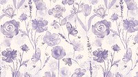 Flower computer wallpaper, floral purple graphic