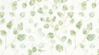 Botanical desktop wallpaper, watercolor leaf graphic