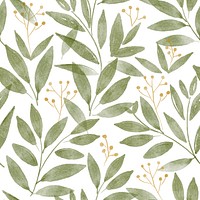 Botanical background, seamless pattern watercolor leaf graphic