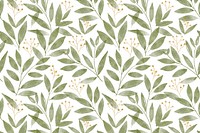 Botanical background, watercolor leaf graphic