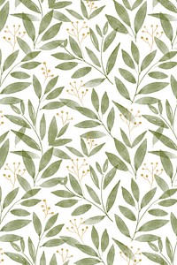 Botanical background, watercolor leaf graphic