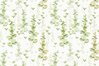 Botanical background, watercolor green graphic psd