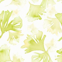 Botanical background, seamless pattern watercolor leaves graphic vector