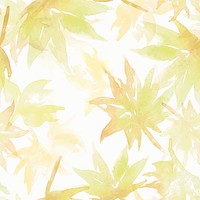 Botanical background, seamless pattern watercolor leaves graphic vector