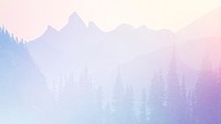 Aesthetic landscape desktop wallpaper, gradient design