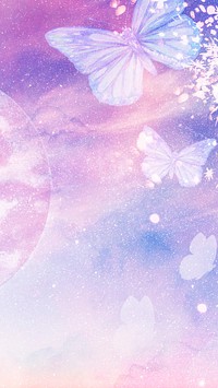 Pastel moon mobile wallpaper, astronomical design