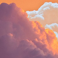 Cloudy sky background, sunset design