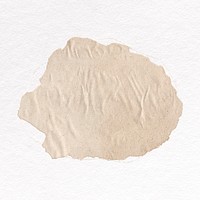 Paint smudge element, beige design psd