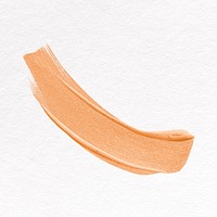 Beige brush stroke element, watercolor psd