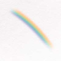 Rainbow clip art, sky design psd
