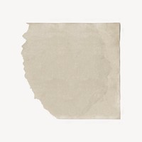 Antique ripped paper note ephemera psd