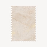 Aesthetic post stamp ephemera collage element psd