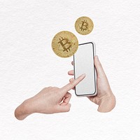 Bitcoin trading on smartphone psd