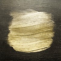 Gold oil paint brush stroke texture on a colored wood background vector